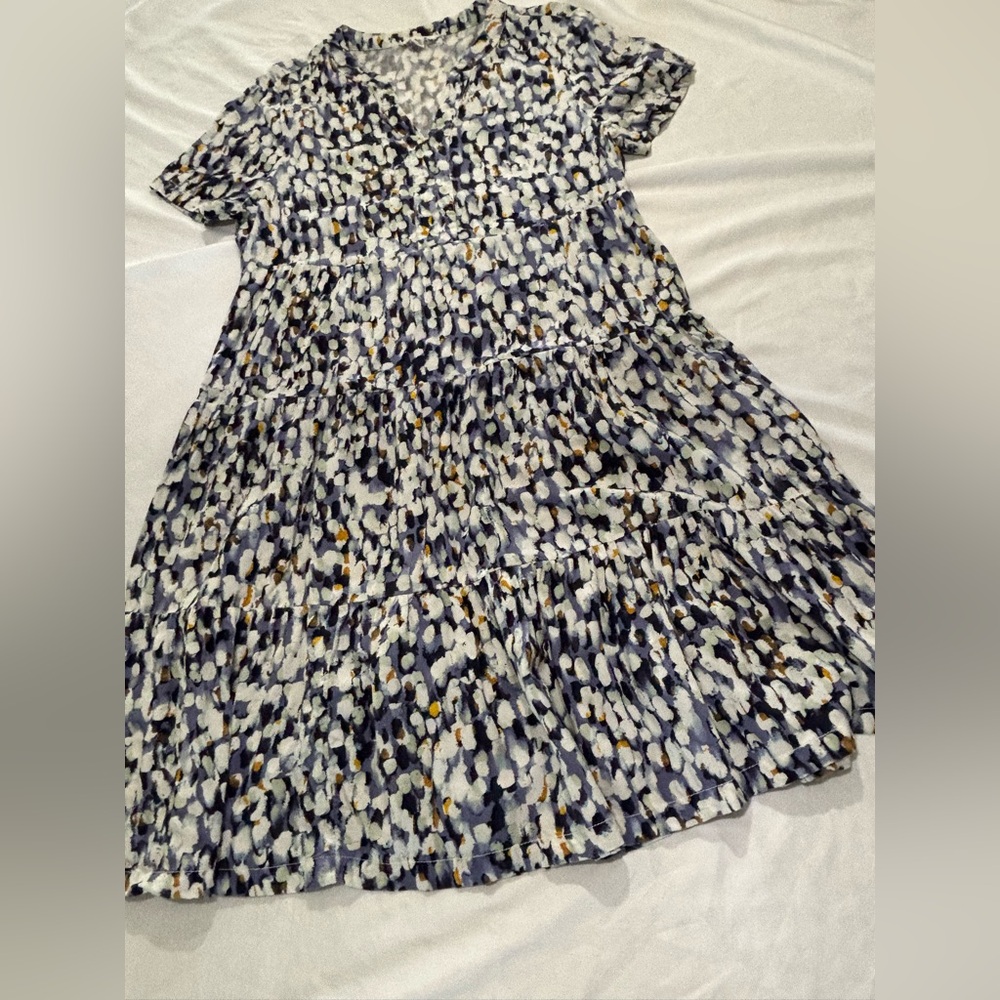 Beachlunchlounge Multicolor Abstract Dress
